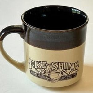 Hardee's Rise and Shine Homemade Biscuits Vintage 1984 Coffee Mug Cup